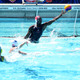 Ashleigh Johnson of the United States makes a save on a shot during the 2016 Olympic team trials at the Uytengsu Aquatics Center on May 22, 2016 in Los Angeles.